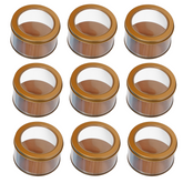 Willow Small Round (6.5x4cm) Diameter Transparent PVC Tinplate Lid Gift Transparent Packaging (12Pc Pack) 100ml